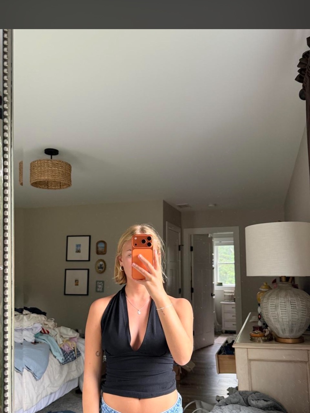 Zara Black Halter Top